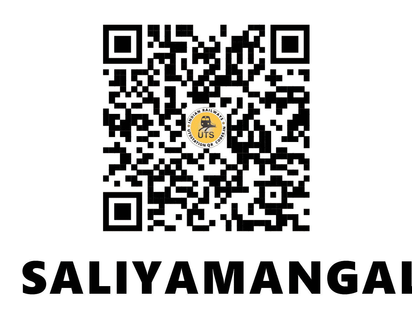 UTS QR Code for SALIYAMANGALAM - SMM - SR (TAMIL NADU)
